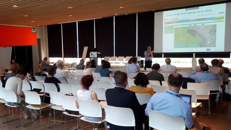 A presentation at the EO Summit in Leuven, Belgium