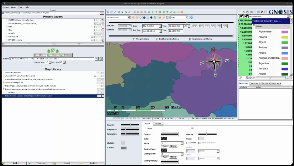 Ecere GNOSIS demonstration screenshot 1