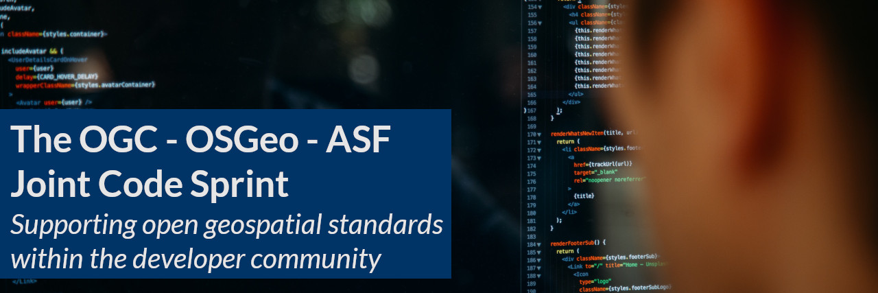 Banner for OGC OSGeo ASF Code Sprint Summary blog