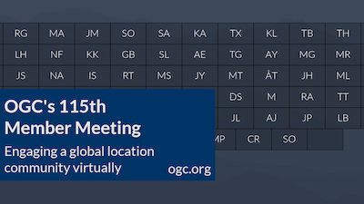 Virtual attendees of the closing plenary for OGC's 115th Member Meeting