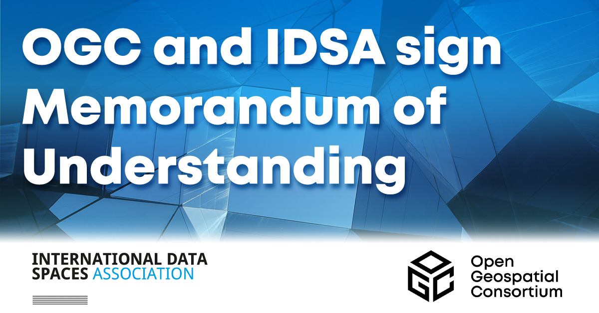 OGC and IDSA sign MoU