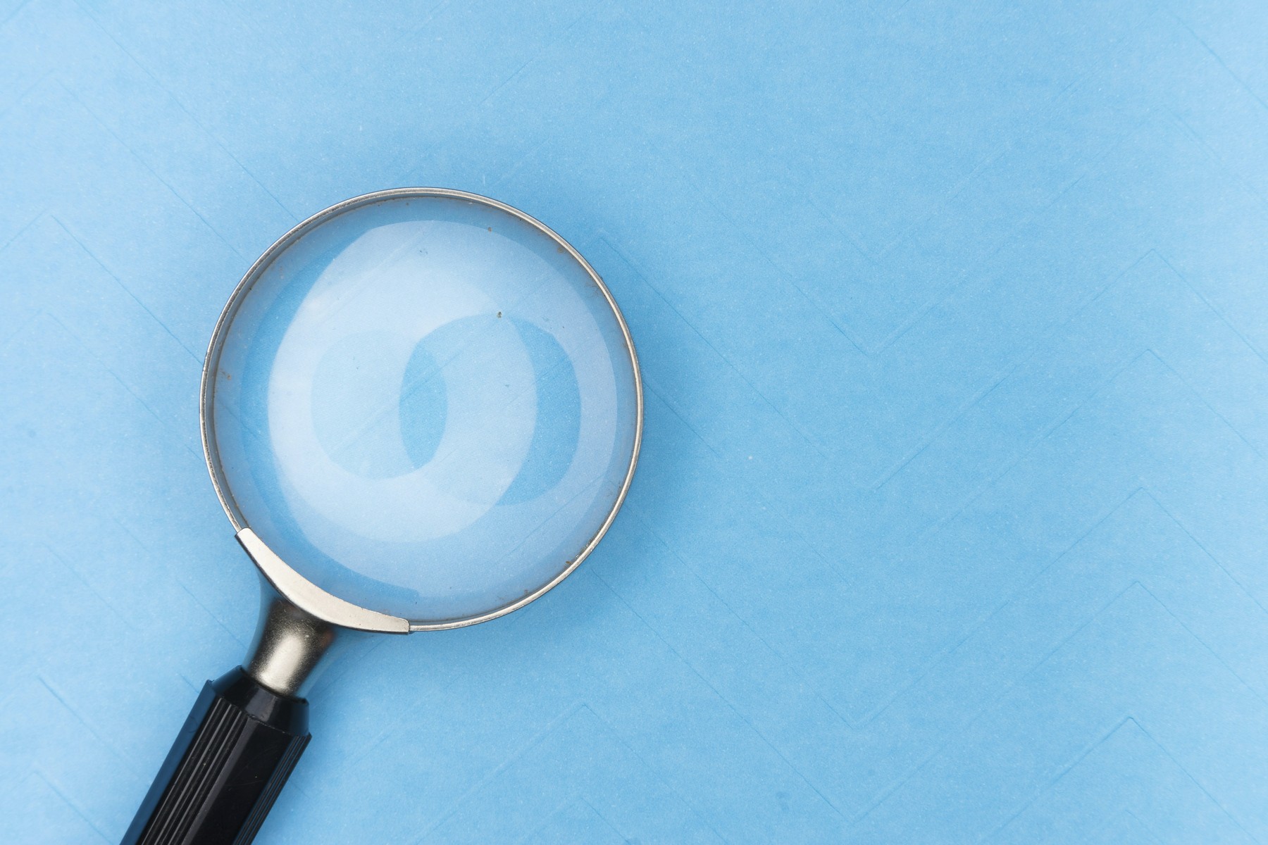a magnifying glass